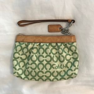 Coach Coated Canvas Wristlet